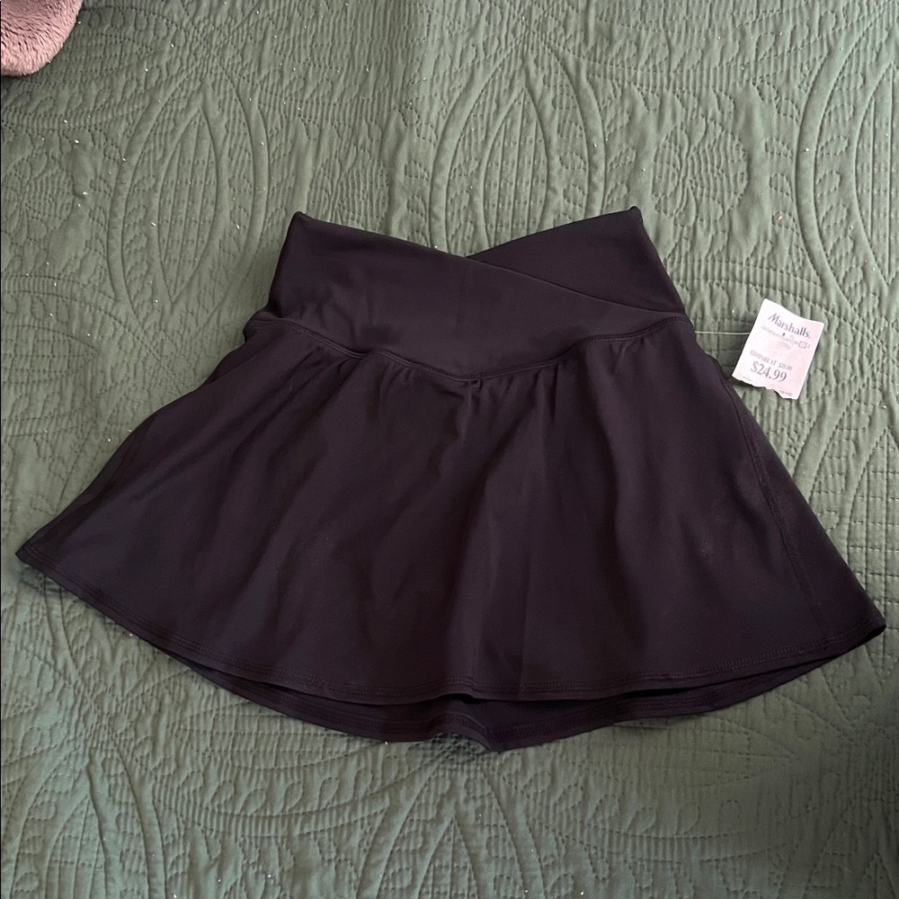 90 Degree By Reflex Black Skater Skirt